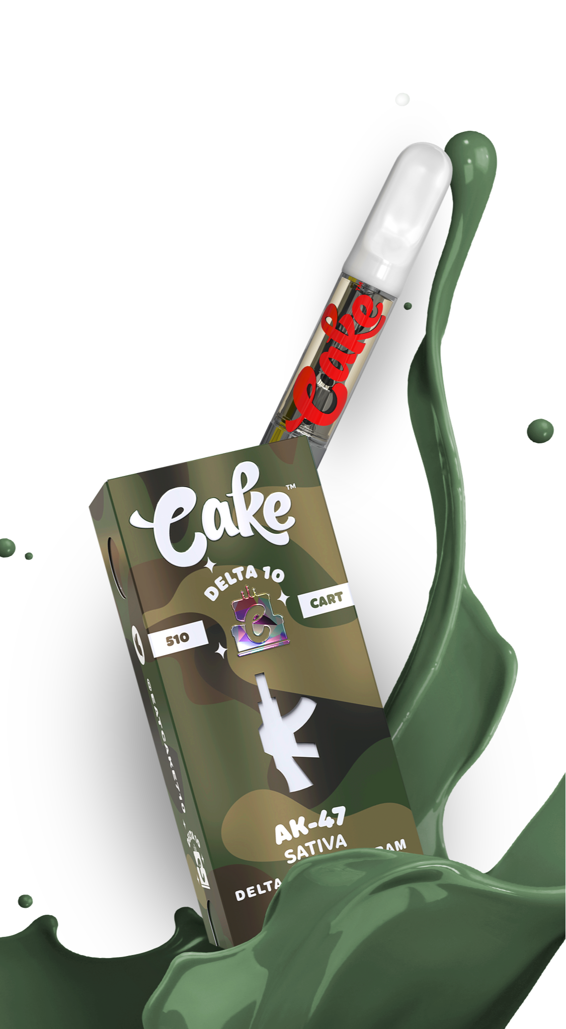Cake Delta 10 AK-47 510 cartridge