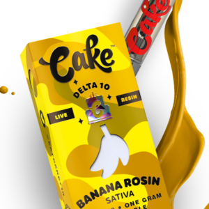 Cake Delta 10 Banana Rosin carts